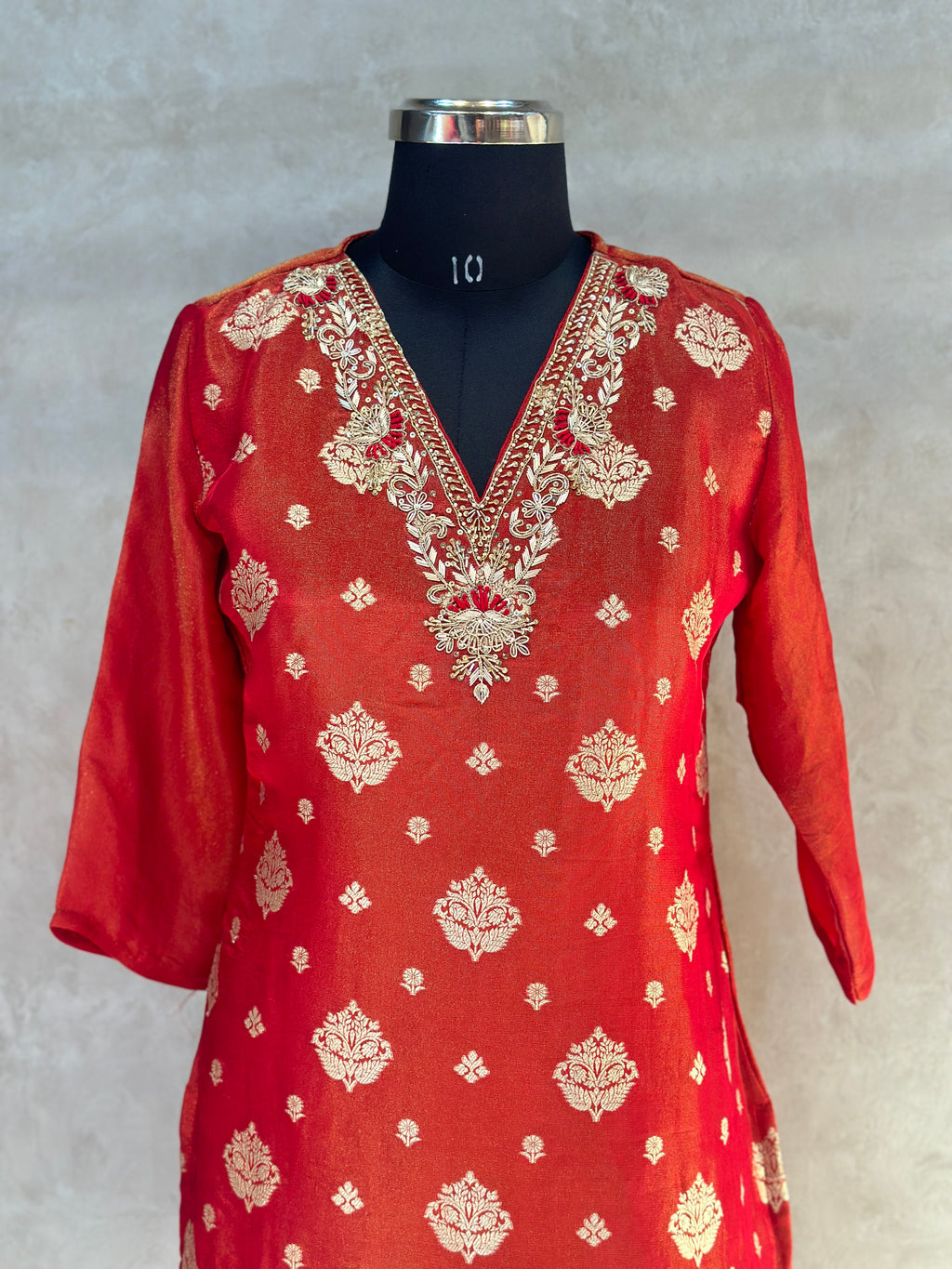 PREMIUM  PLAZO SET WITH ZARDOSI