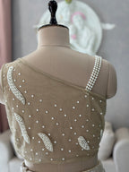 Glamour Pearl Work Saree Set