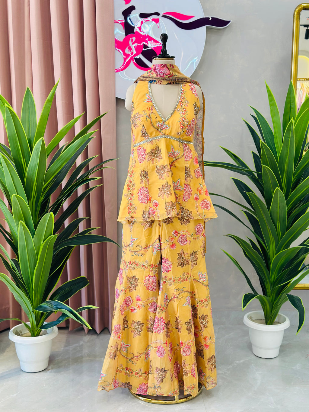 Mahima Mahajan Inspired Shrara Set