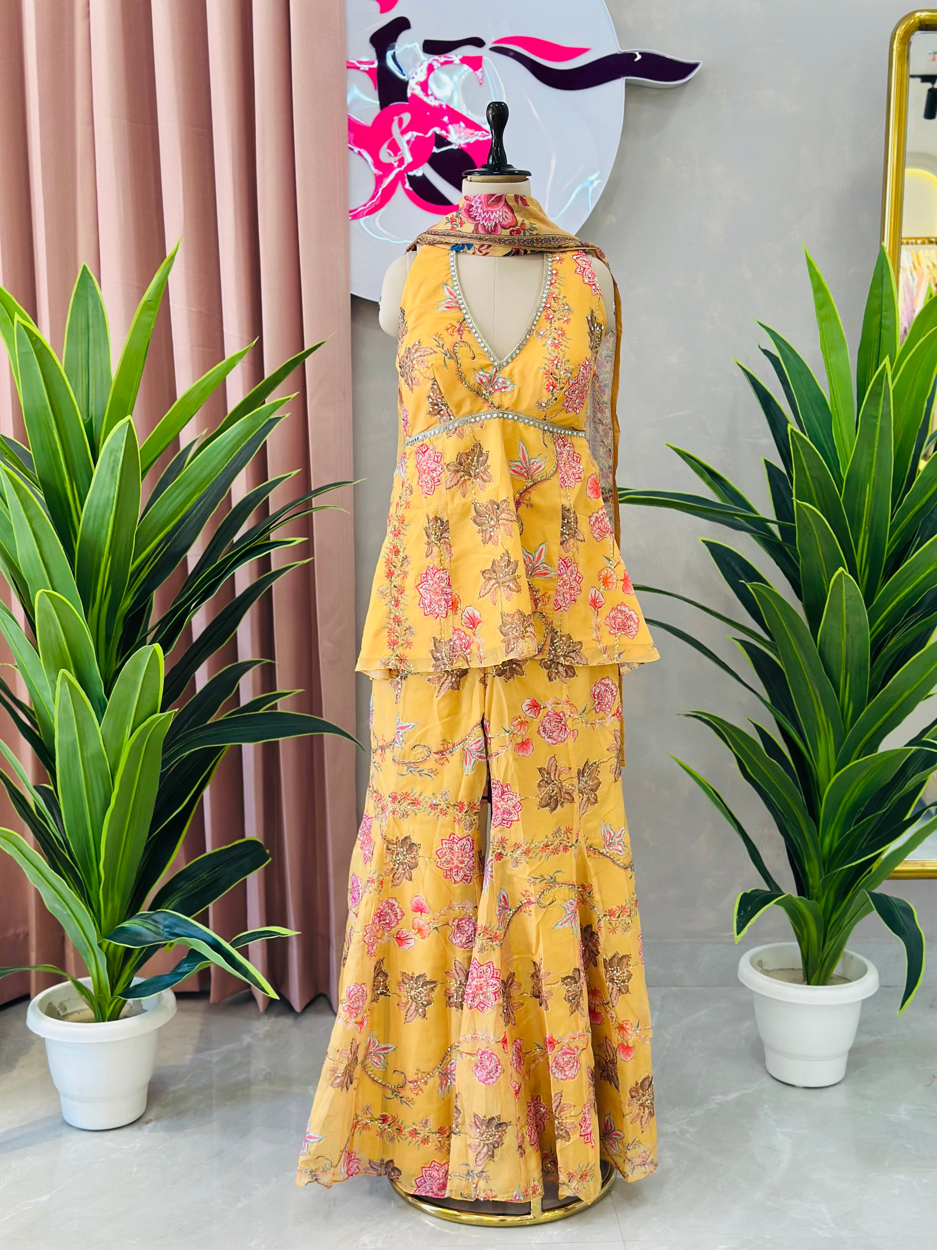 Mahima Mahajan Inspired Shrara Set