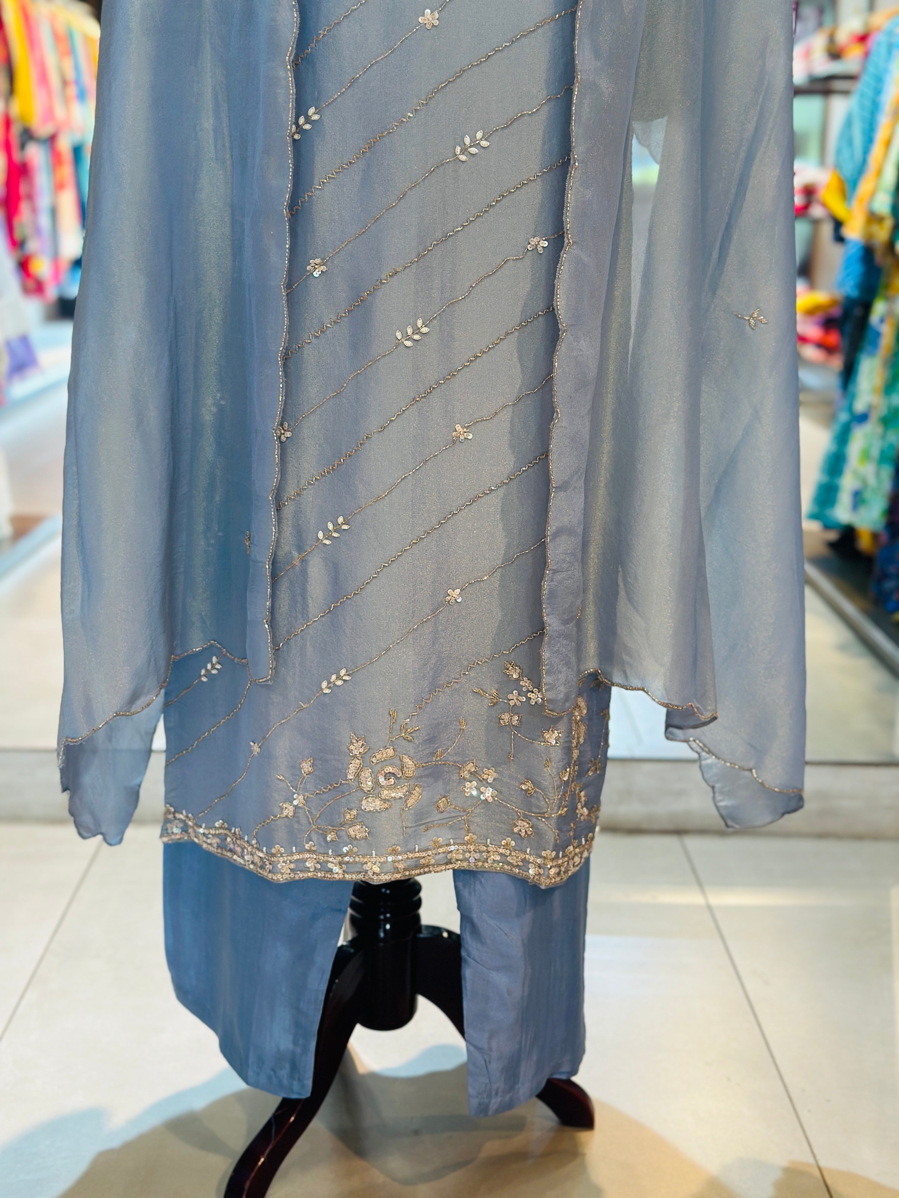 PURE ZARI TISSUE SUIT SET