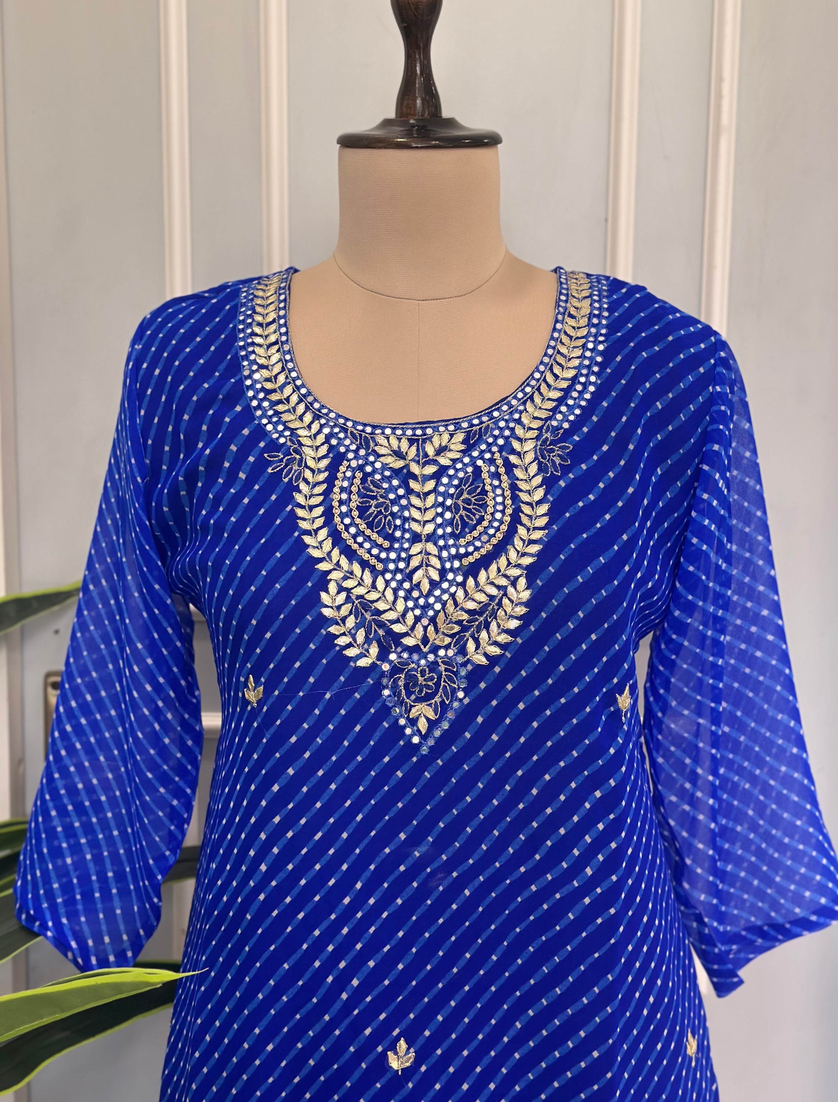 Premium Leheriya Inspired Suit Set