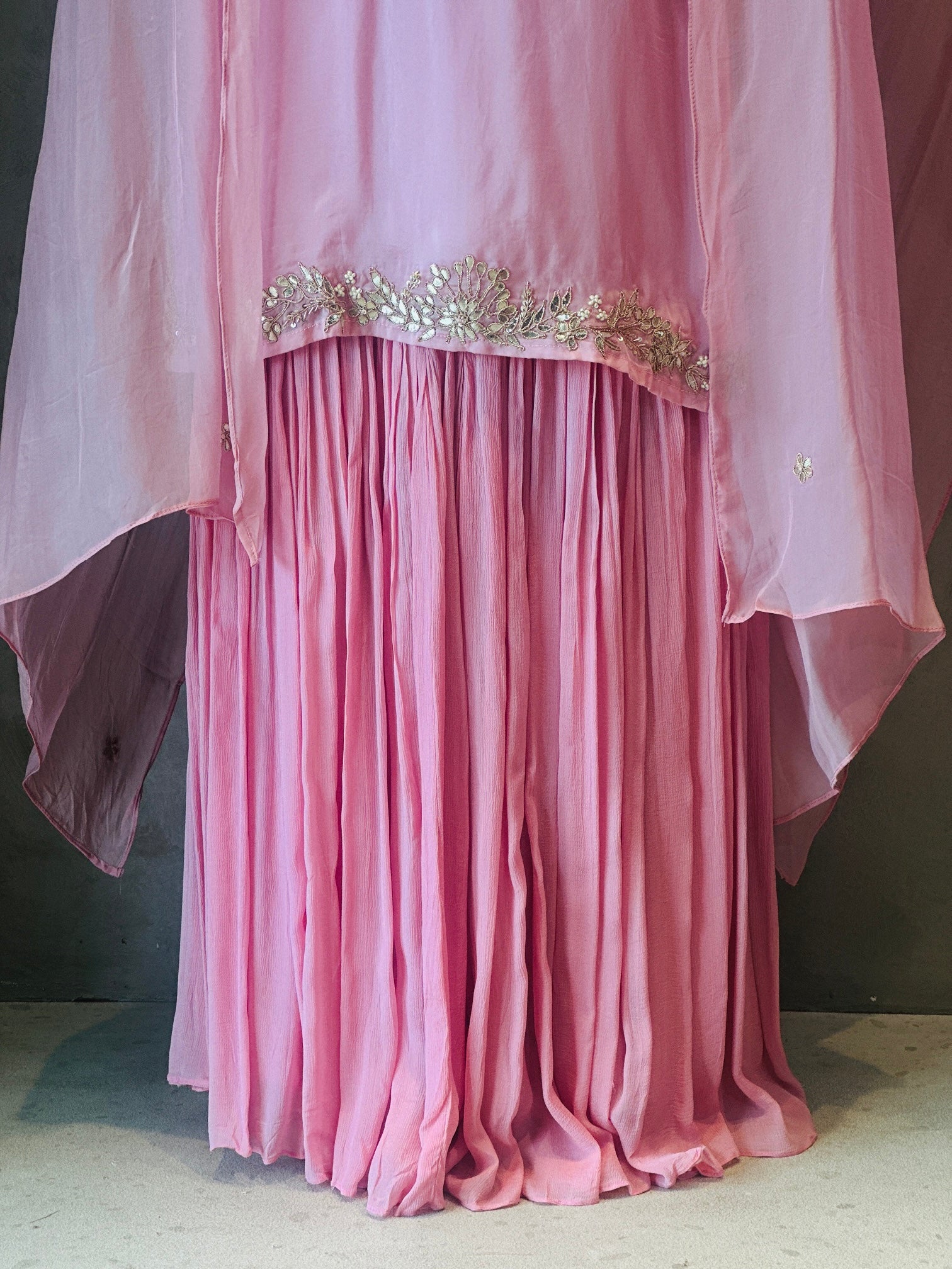 PREMIUM GOTTA PATTI HANDWORK SHRARA SET