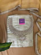 Premium Handwork Unstitched Suit Set