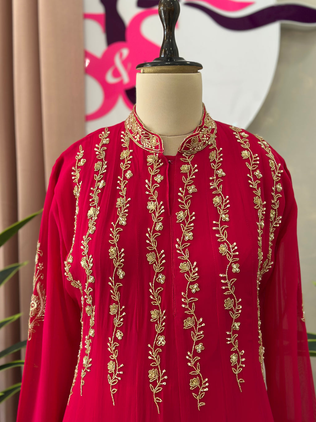 Festive Elegance Handwork Anarkali Set