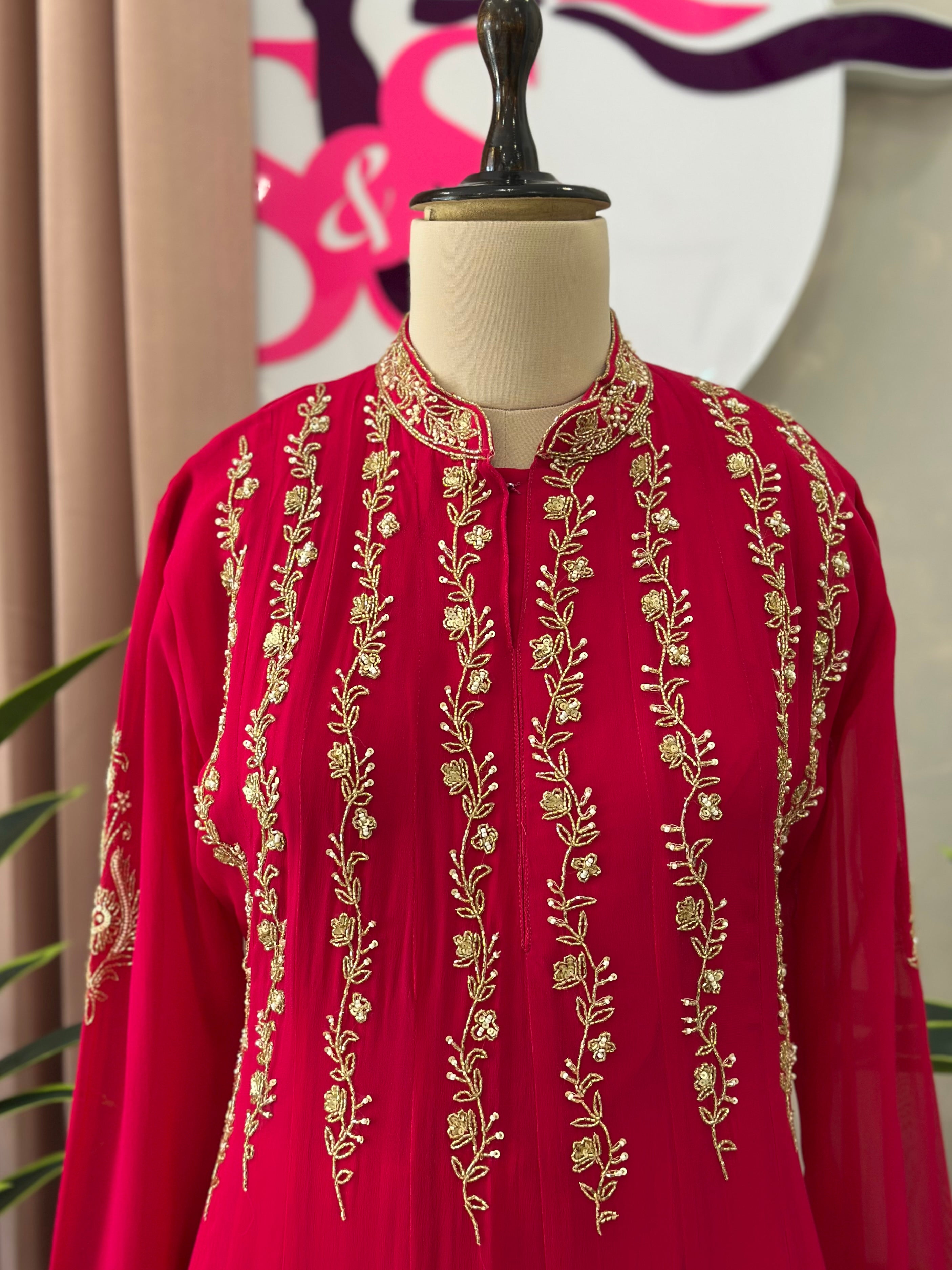 Festive Elegance Handwork Anarkali Set