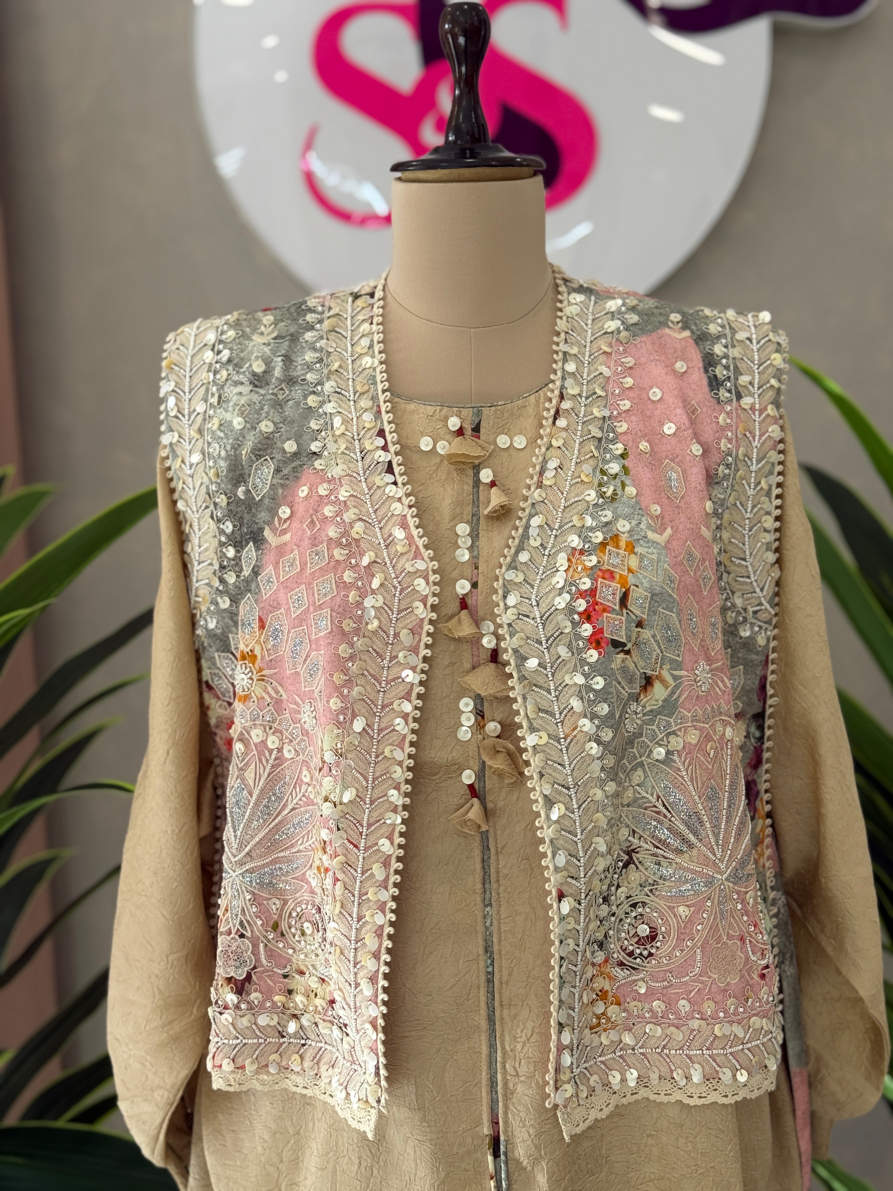 Designer Dhoti Style Jacket Set