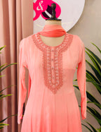Ombre shaded Anarkali Suit Set