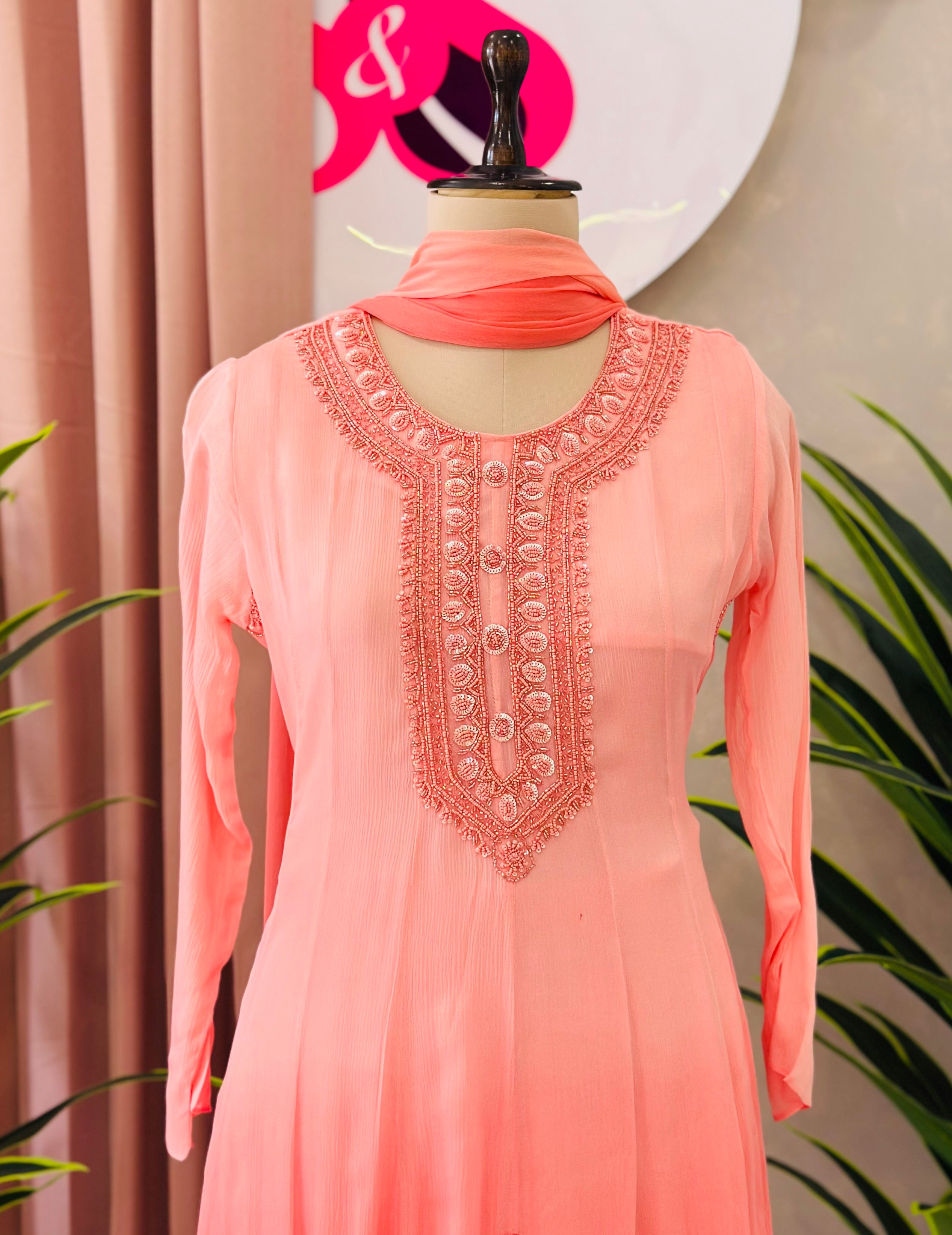 Ombre shaded Anarkali Suit Set