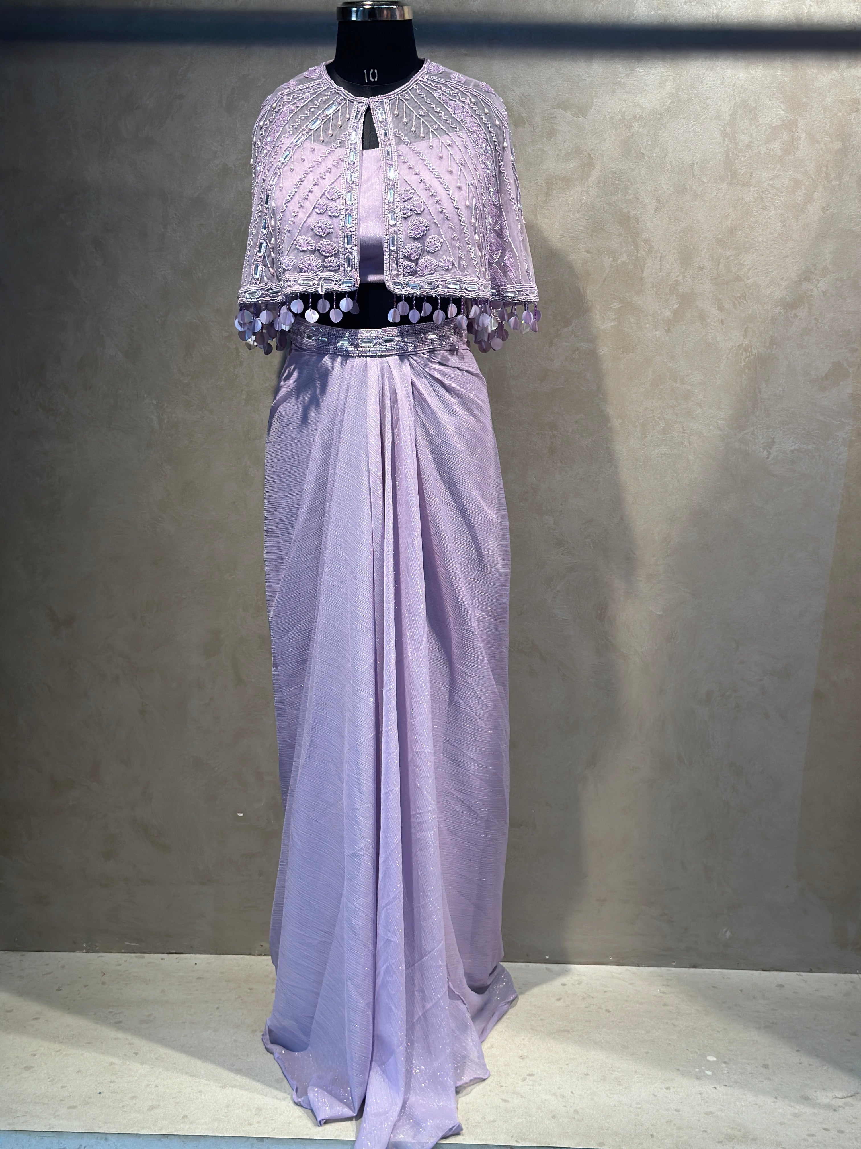 DESIGNER SLIT SKIRT OR CAP SET