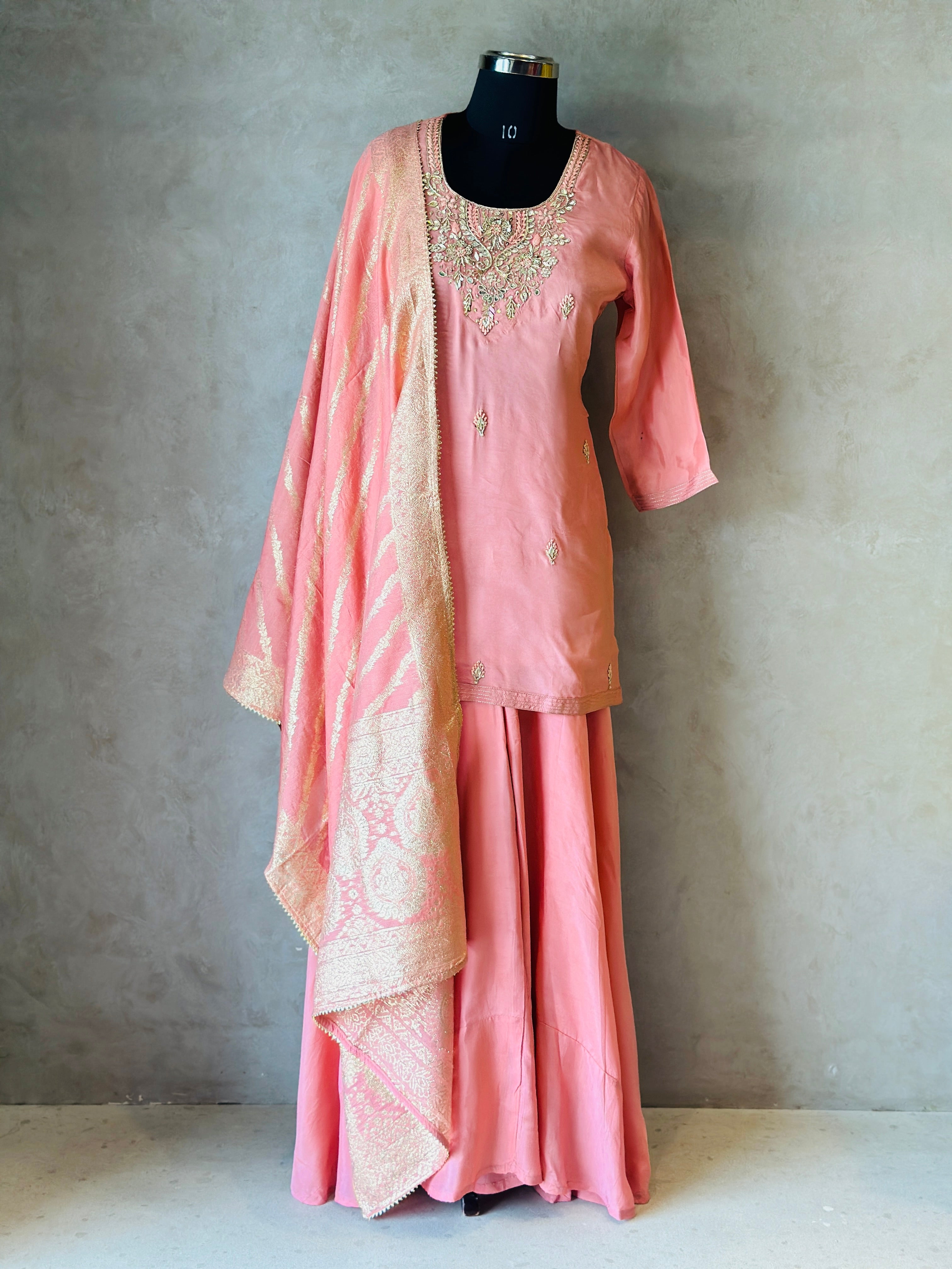 PREMIUM ZARDOSI HANDWORK PLAZO SET