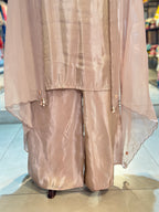 PURE ZARI TISSUE PLAZO SET