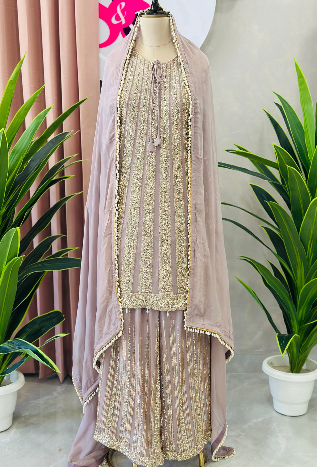 Elegant Handwork Kurta Set with Graceful Dupatta