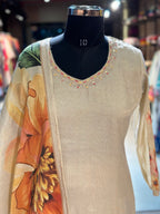 ZARI TISSUE HANDWORK SUIT SET