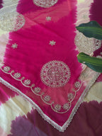 Premium Tie & Dye Chiffon Saree