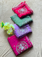 KARWACHOUTH SPECIAL HANDWORK SAREE