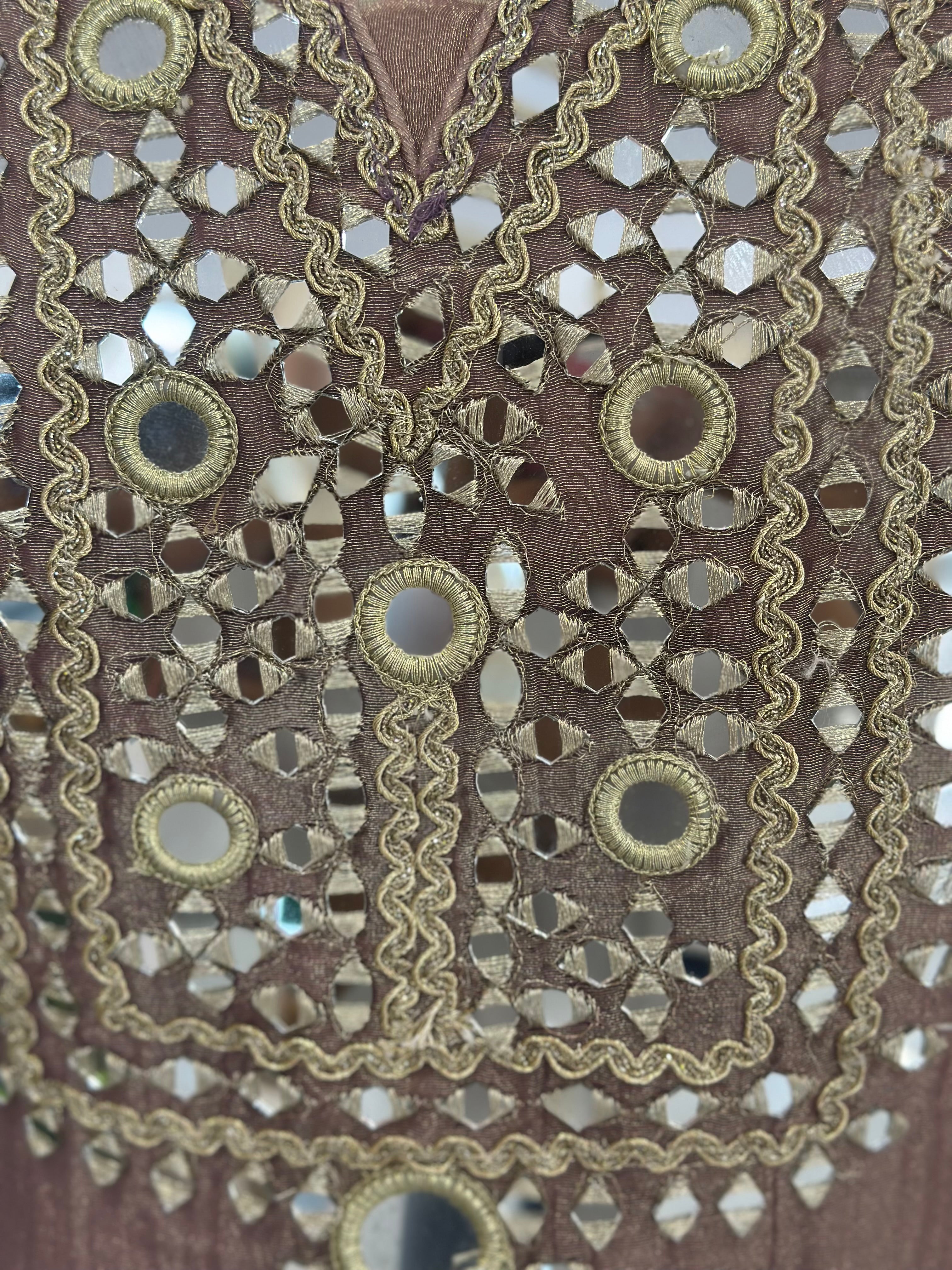 ✨ Elegant Mirror Work Farshi Set ✨