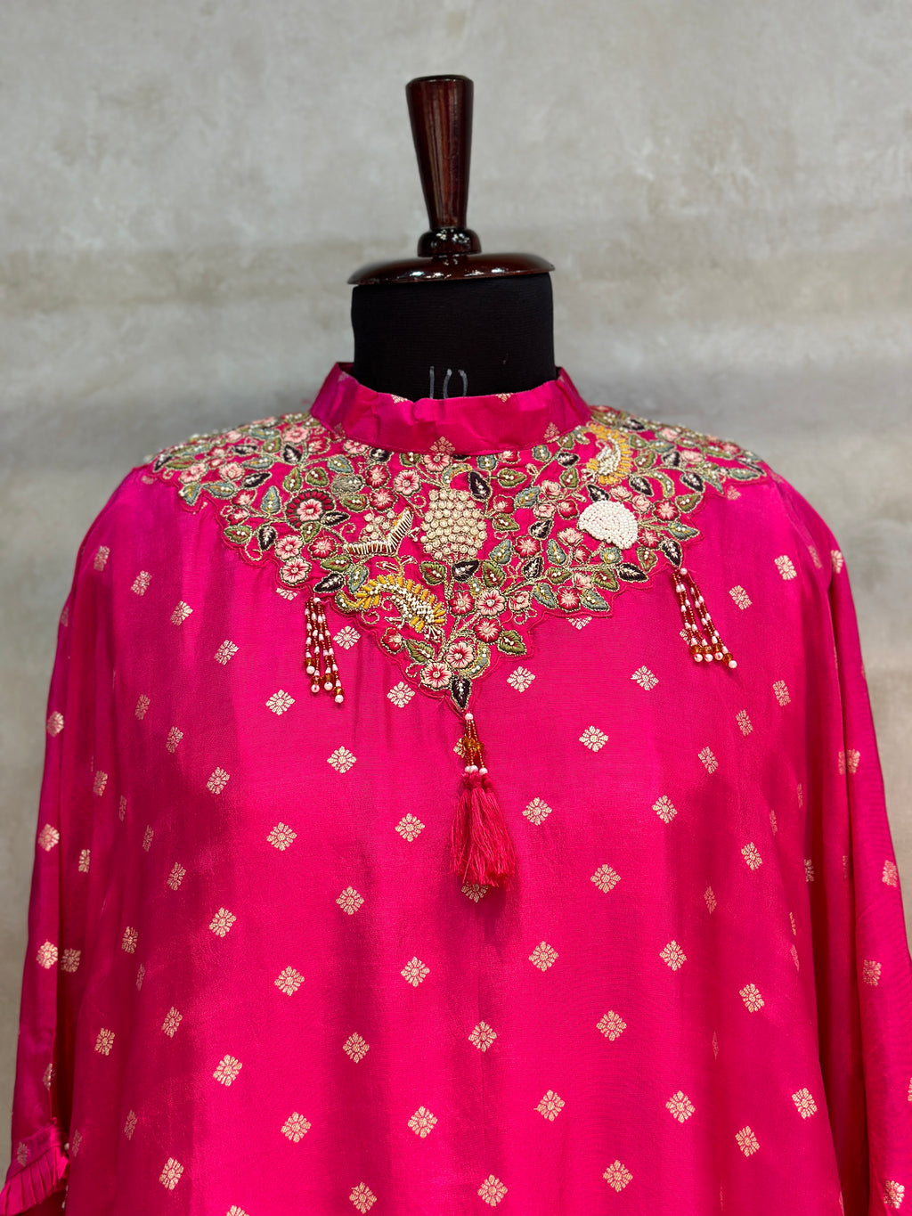 FLORAL HANDWORK KAFTAN SET