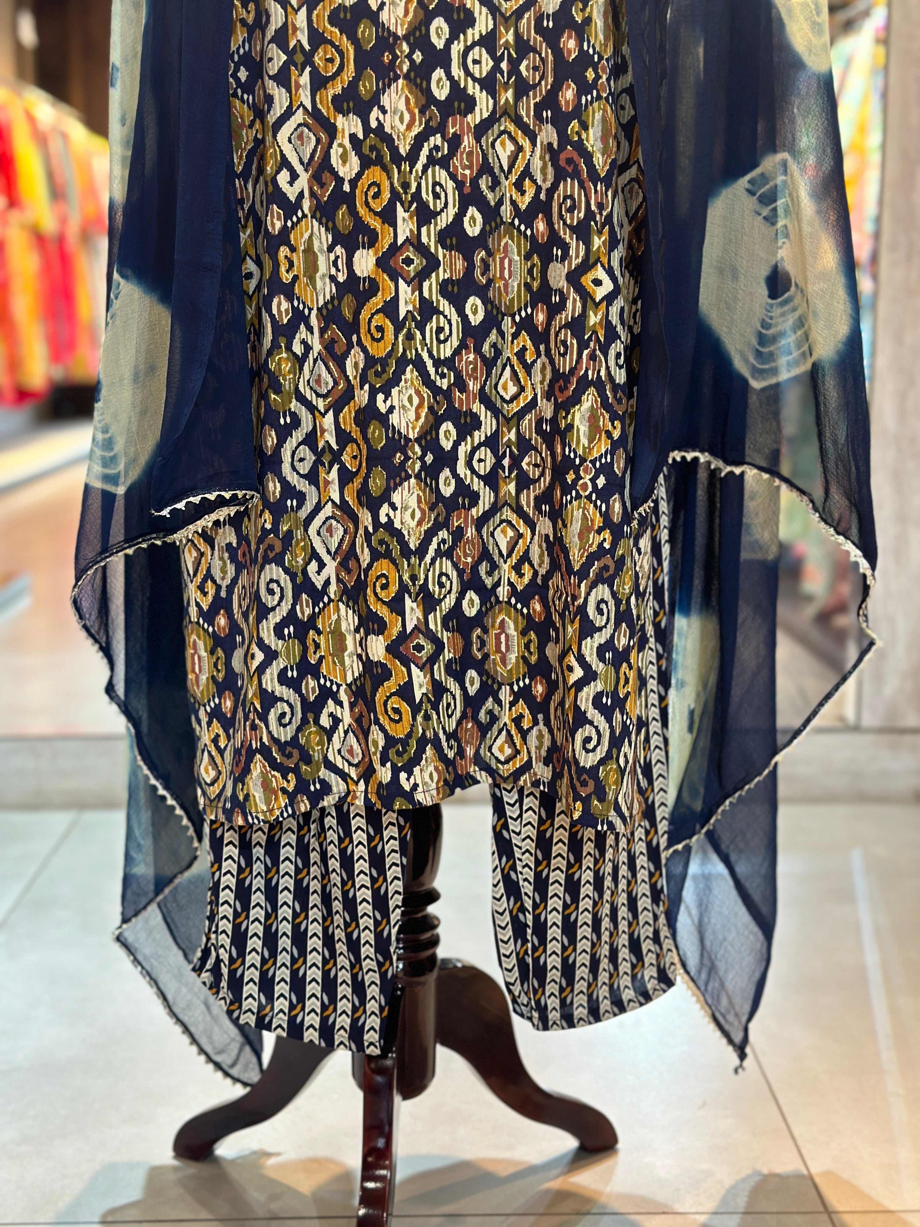 THREE PIECE RAYON SUIT SET