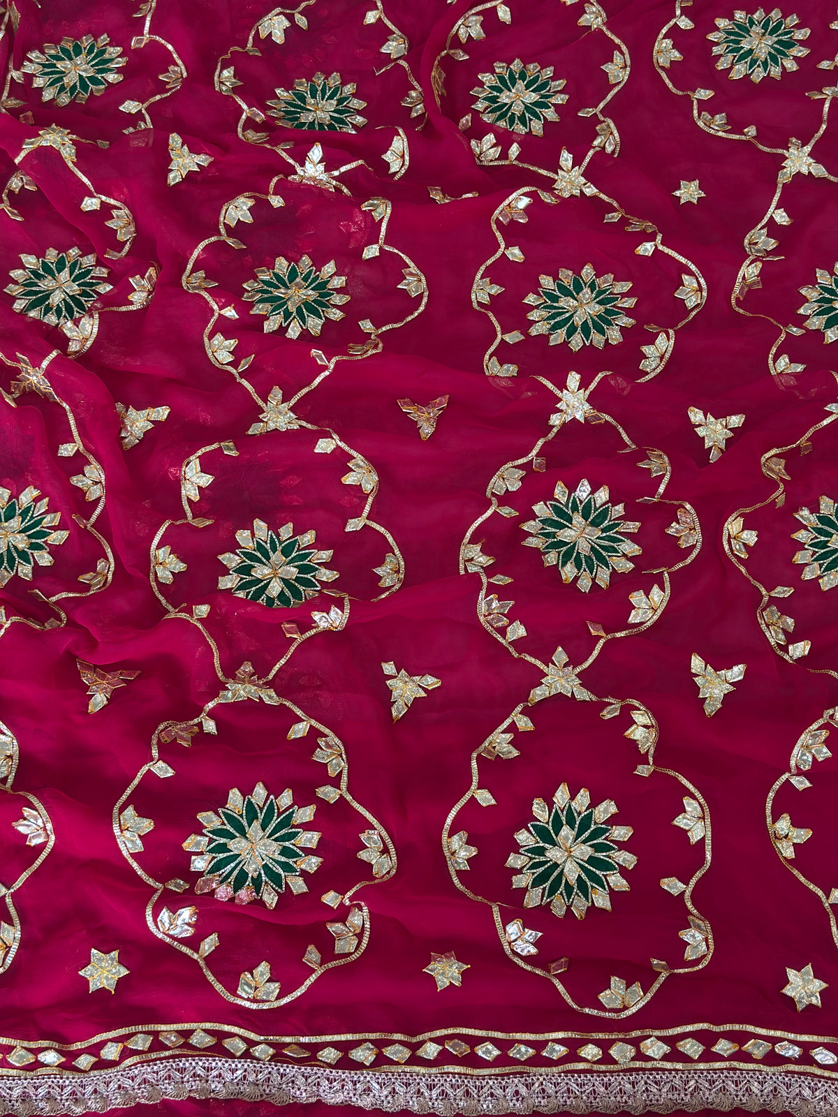 ✨Traditional  Handwork Gota Patti Saree✨