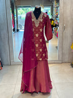 PREMIUM  PLAZO SET WITH ZARDOSI