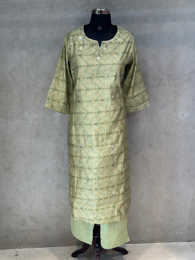 TWO PIECE SUIT WITH SEQUENCE WORK