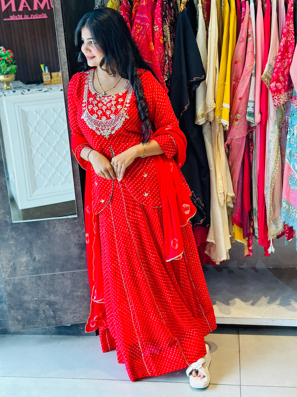 MOTHDA SPECIAL HANDWORK SKIRT SET