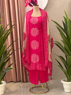 Designer Bandhej Inspired Kurta Set