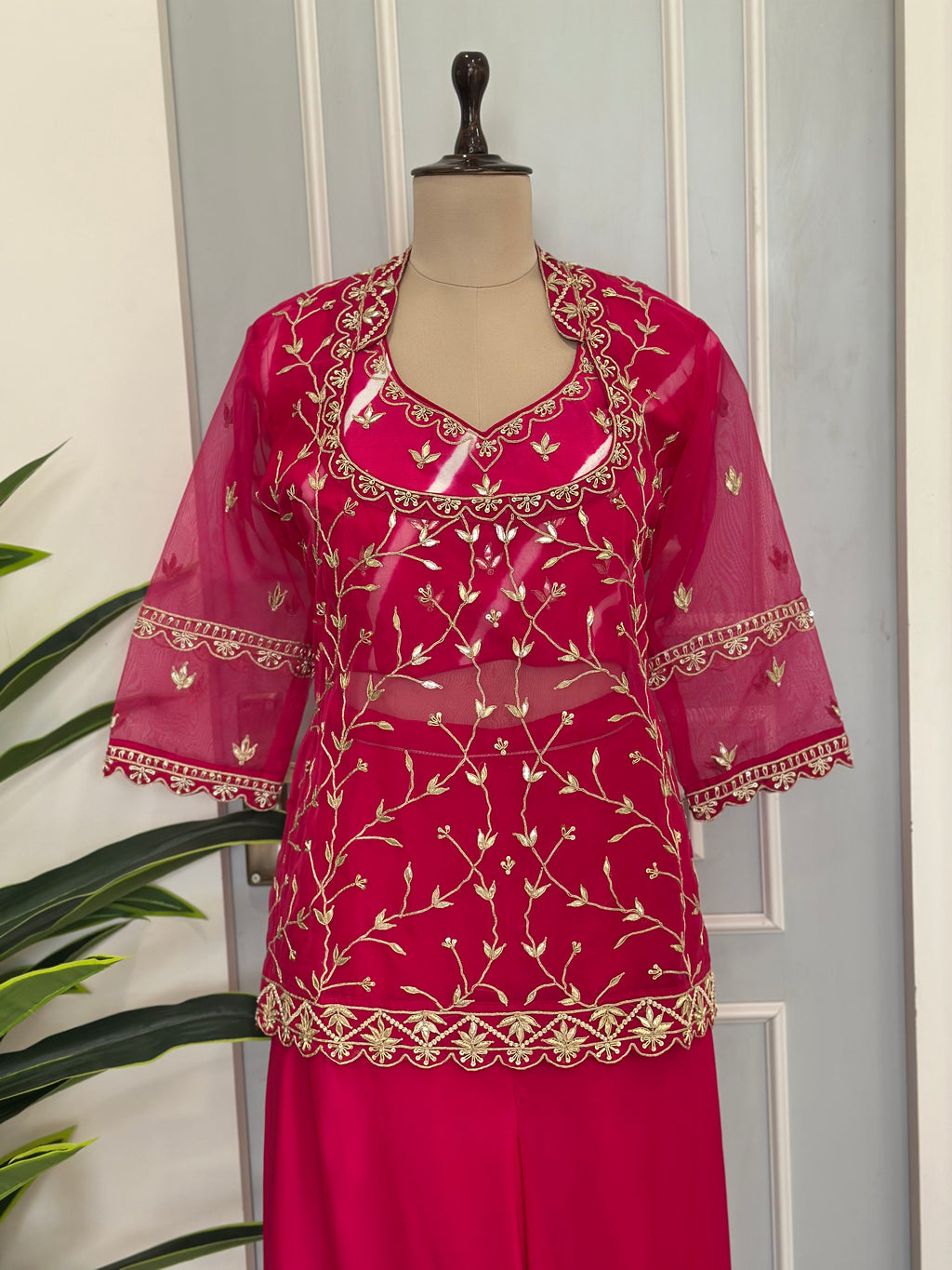 Gotapatti Handwork Designer Plazo Set