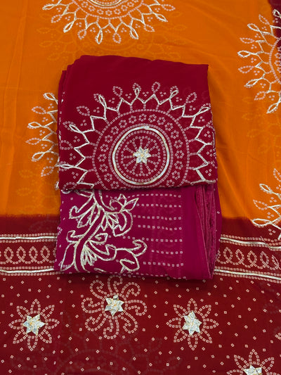 ✨ Ethnic Elegance Gota Work Saree ✨