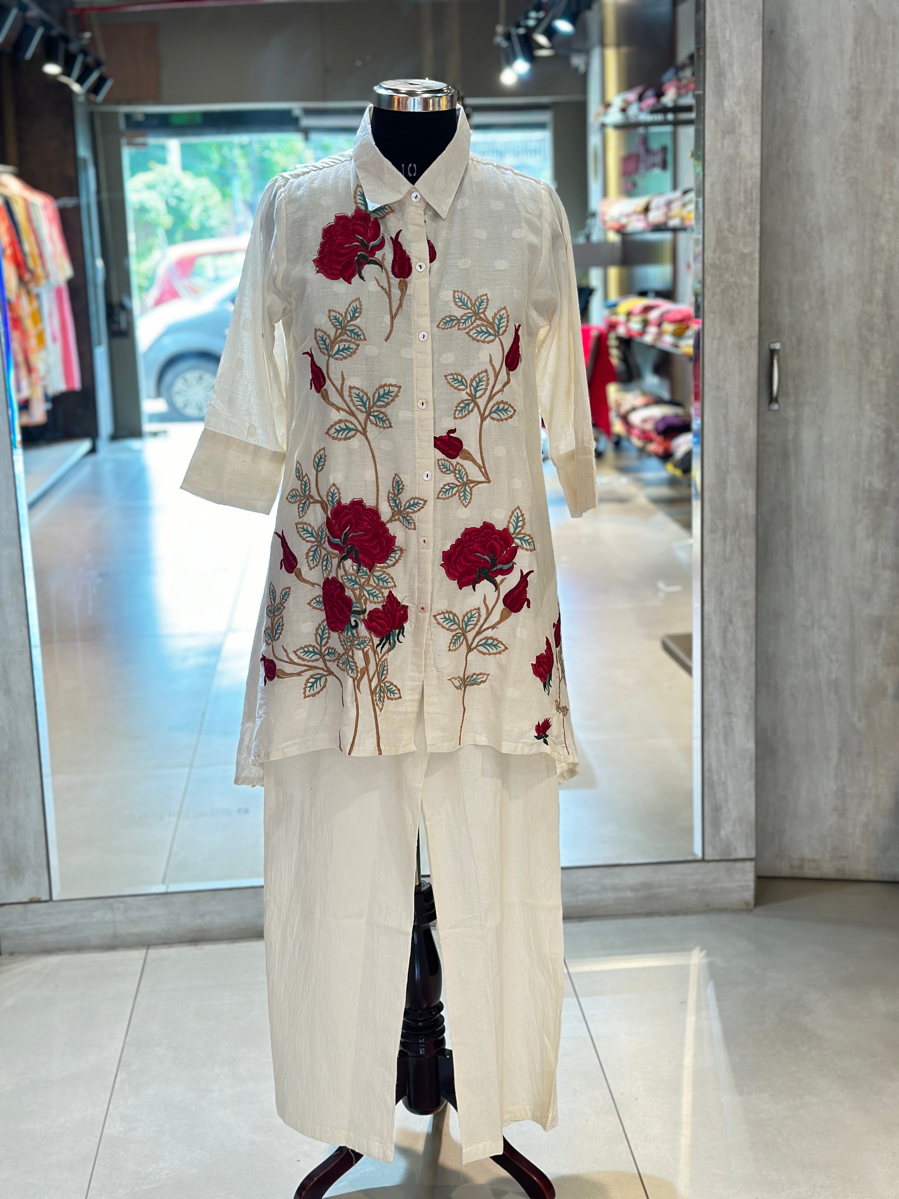 EMBROIDERED CO-ORD SET