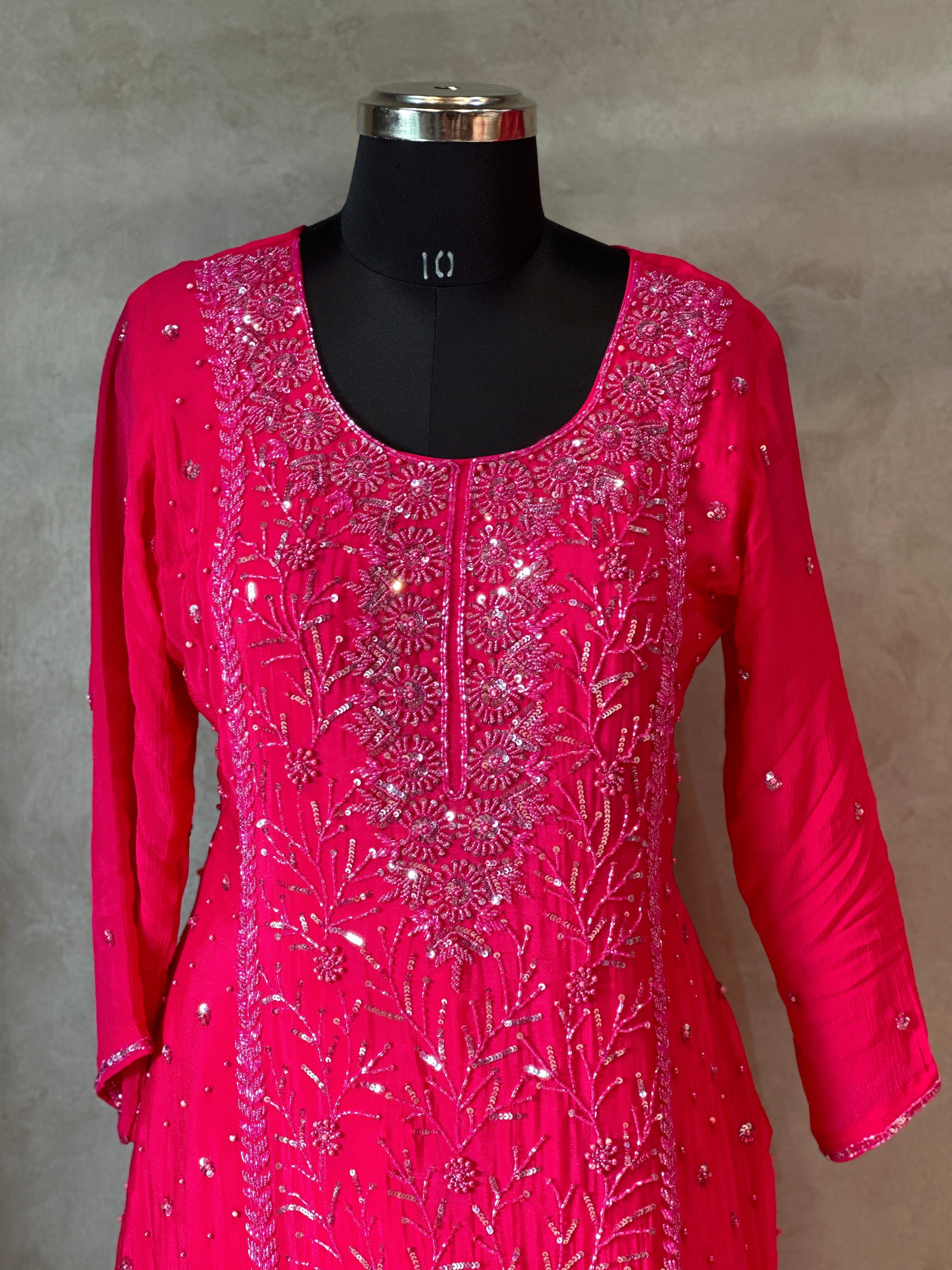 DIWALI SPECIAL BEAUTIFUL HANDWORK PLAZO SET