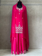 BEAUTIFUL HANDWORK SHARARA SET