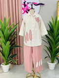 Summer Friendly Embroidered Co-ord Set