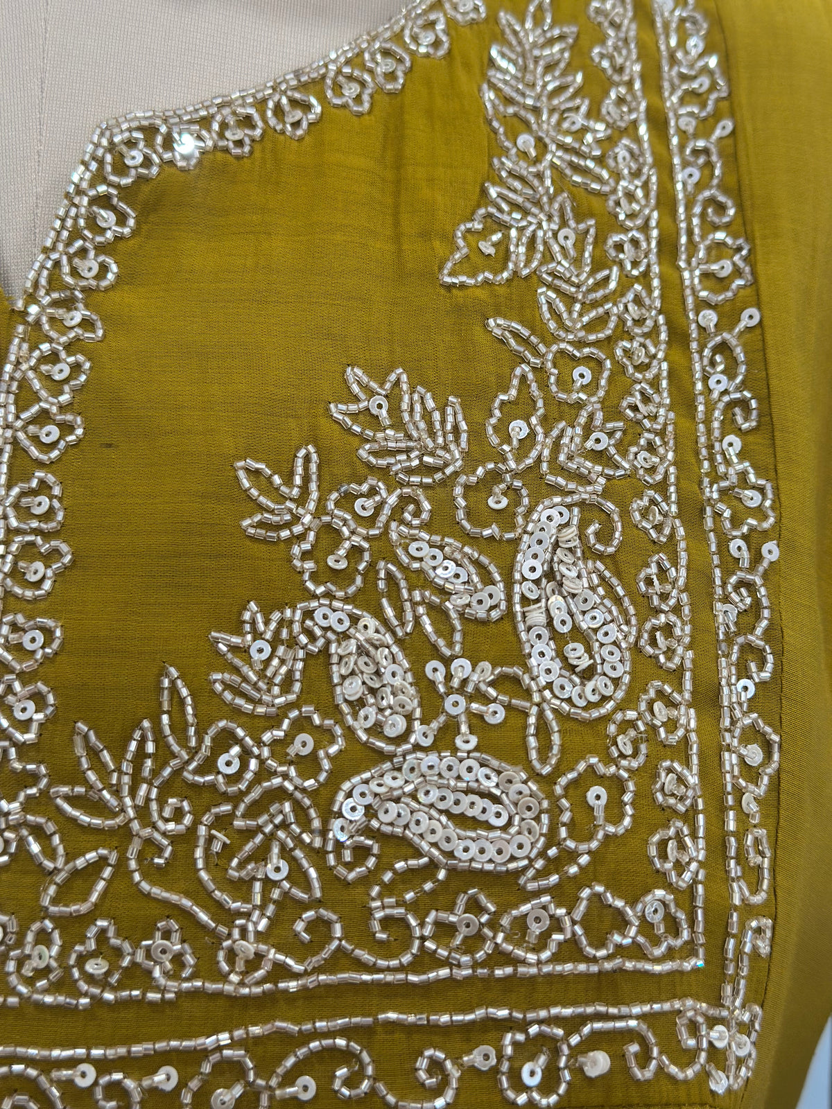 Beautiful Anarkali In Pure Mal Chanderi With Handwork