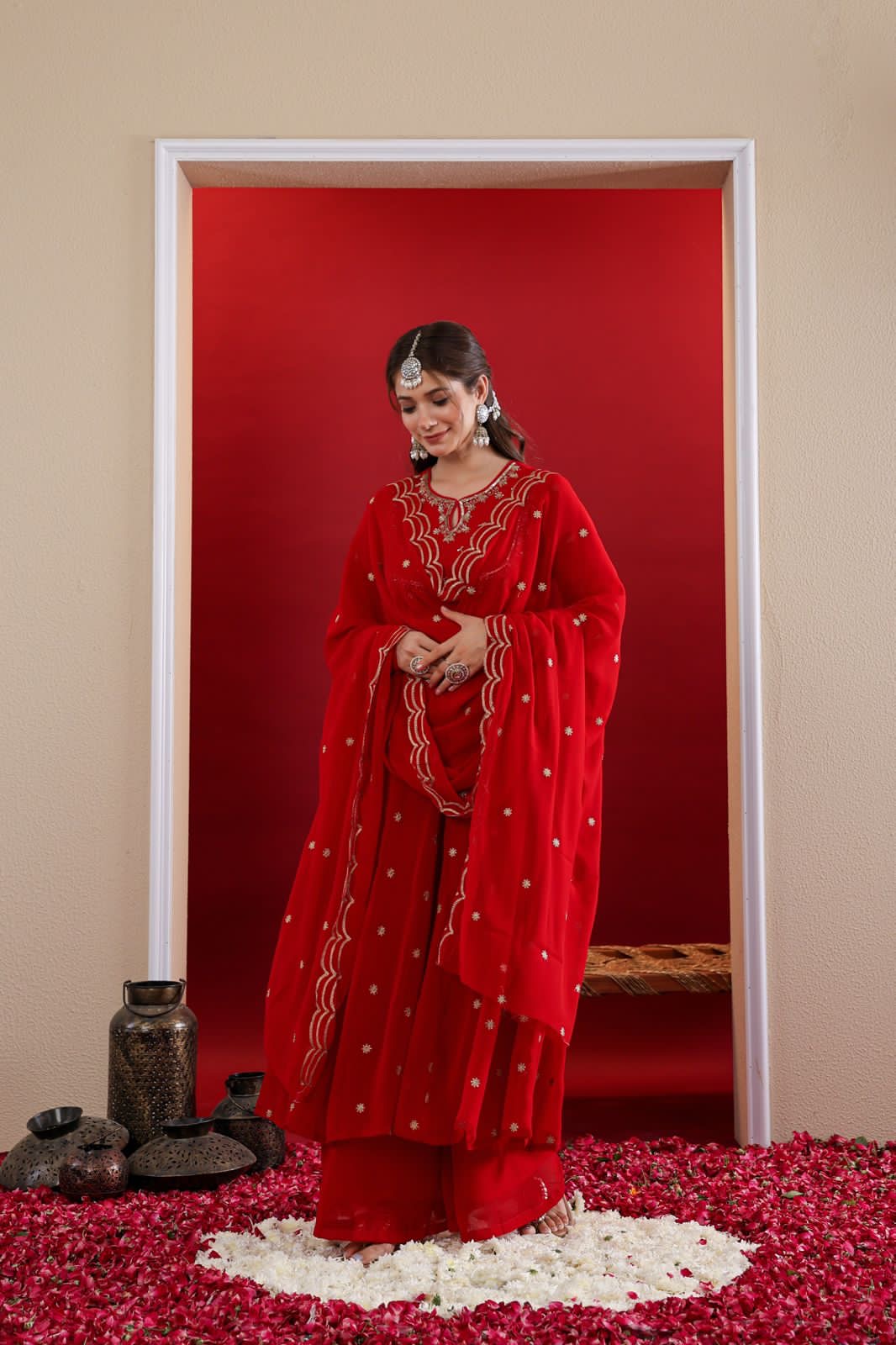 KARWACHOUTH SPECIAL BEAUTIFUL ANARKALI SUIT