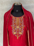 MODAL SILK HANDWORK SUIT SET FOR RAKHI