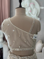 Glamour Pearl Work Saree Set