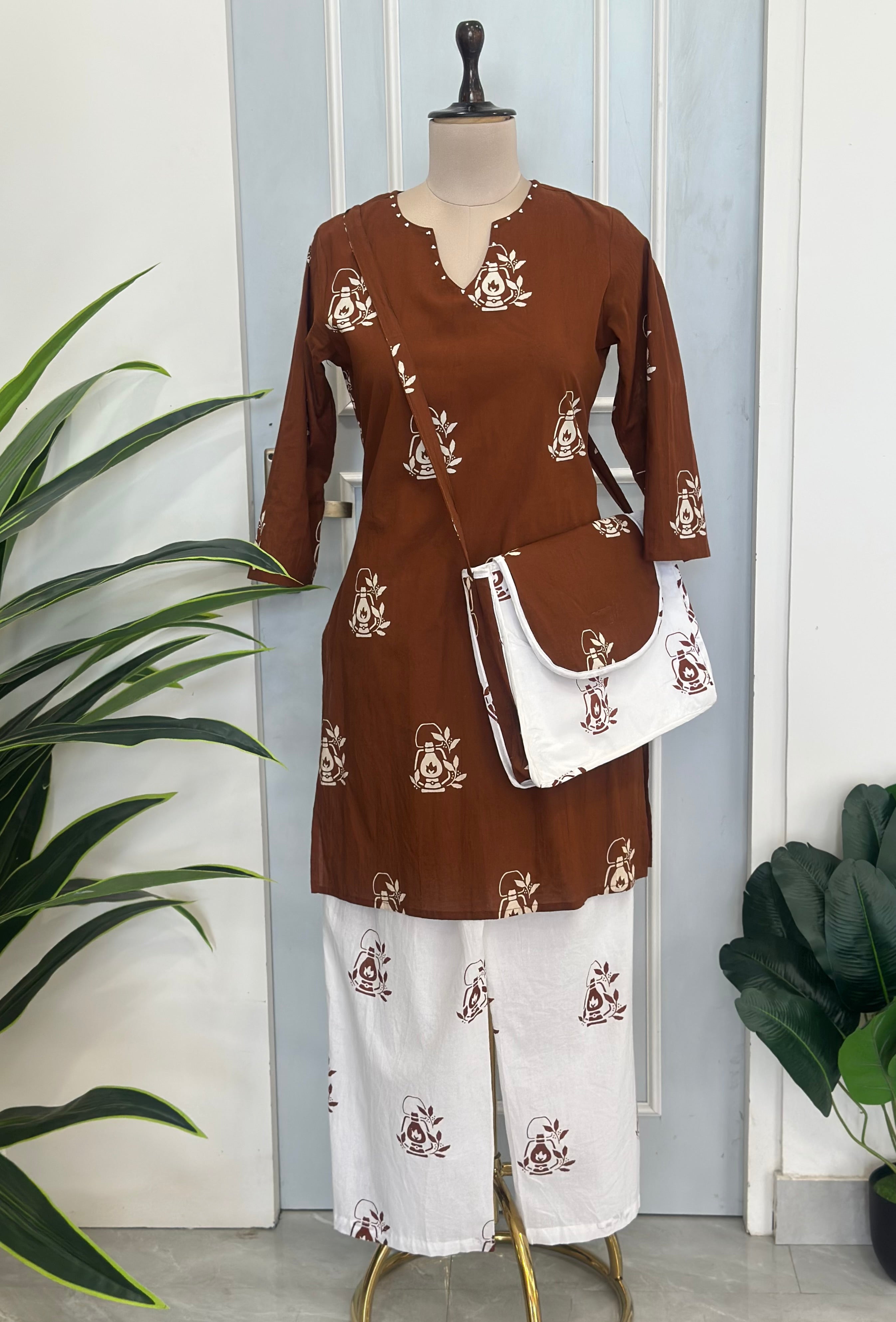 Trendy Co-ord Set With Matching Bag 👜✨