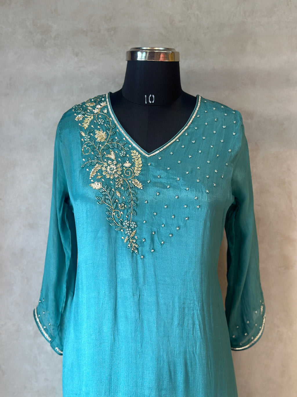 PURE CHINON HANDWORK SUIT SET