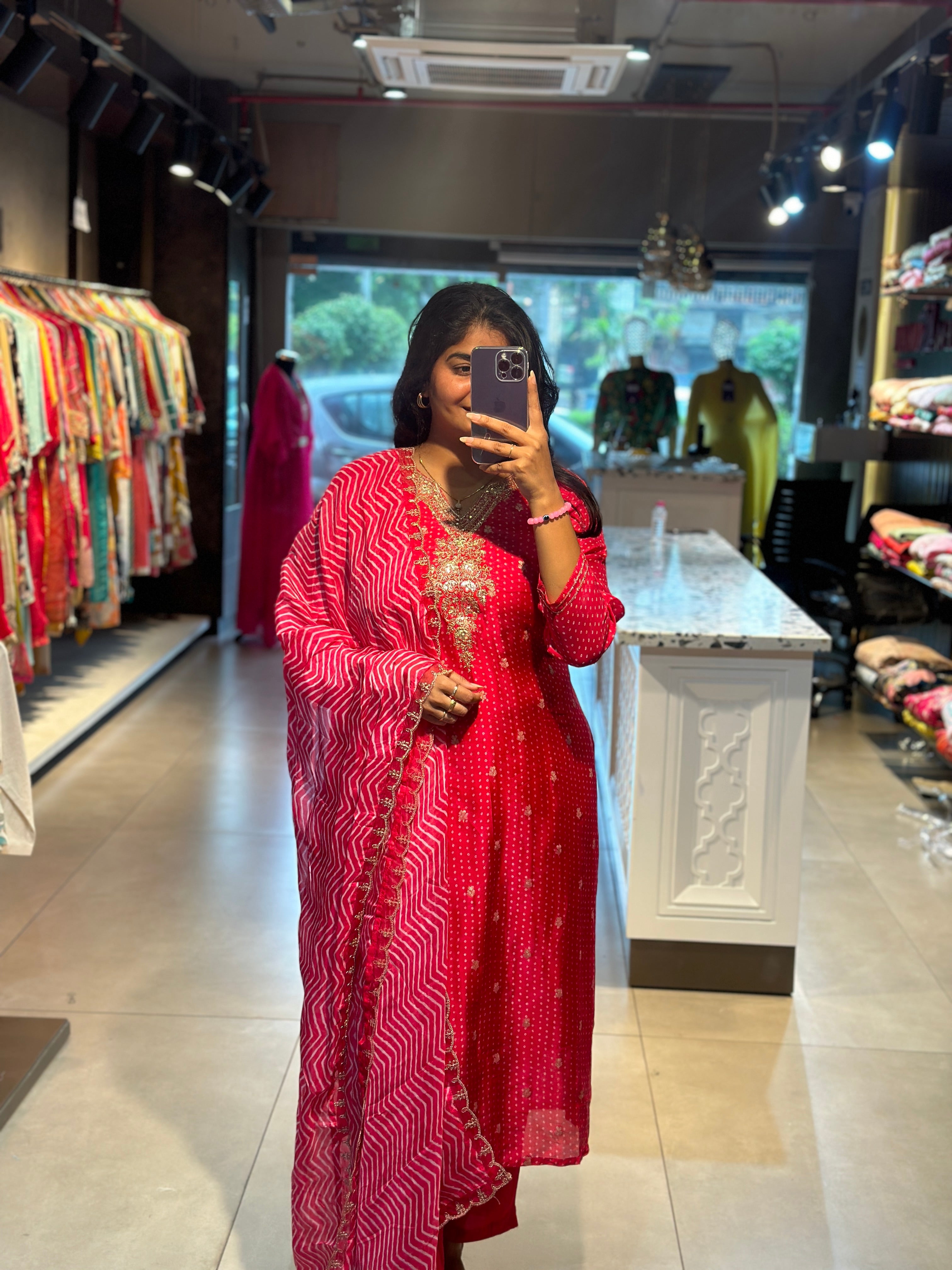 MUSLIN STRAIGHT SUIT SET