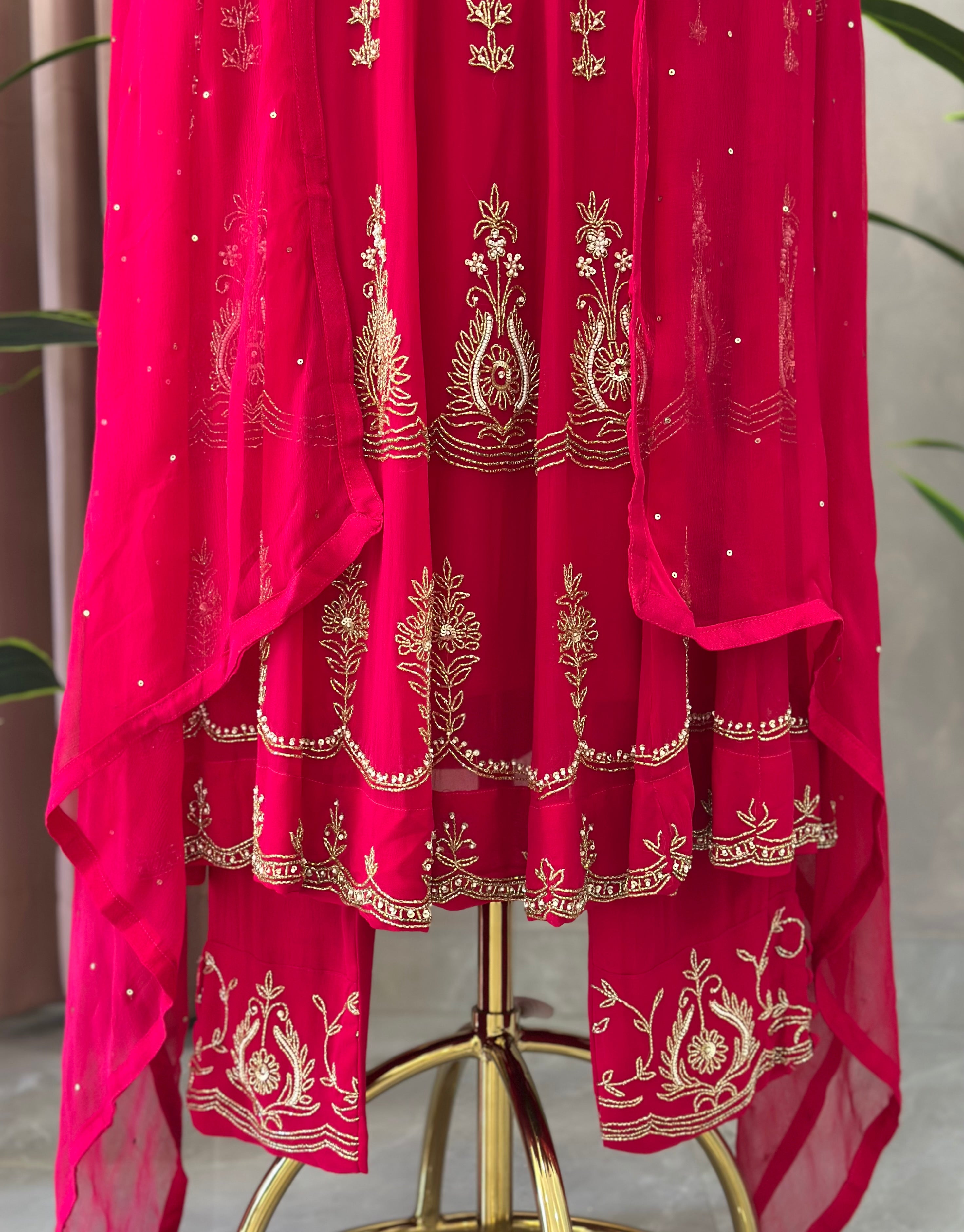 Festive Elegance Handwork Anarkali Set