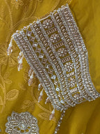 Trendy Farshi Suit Set With Heavy Handwork Detailing