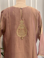 Pearl & Zardozi Work Straight Kurta Set
