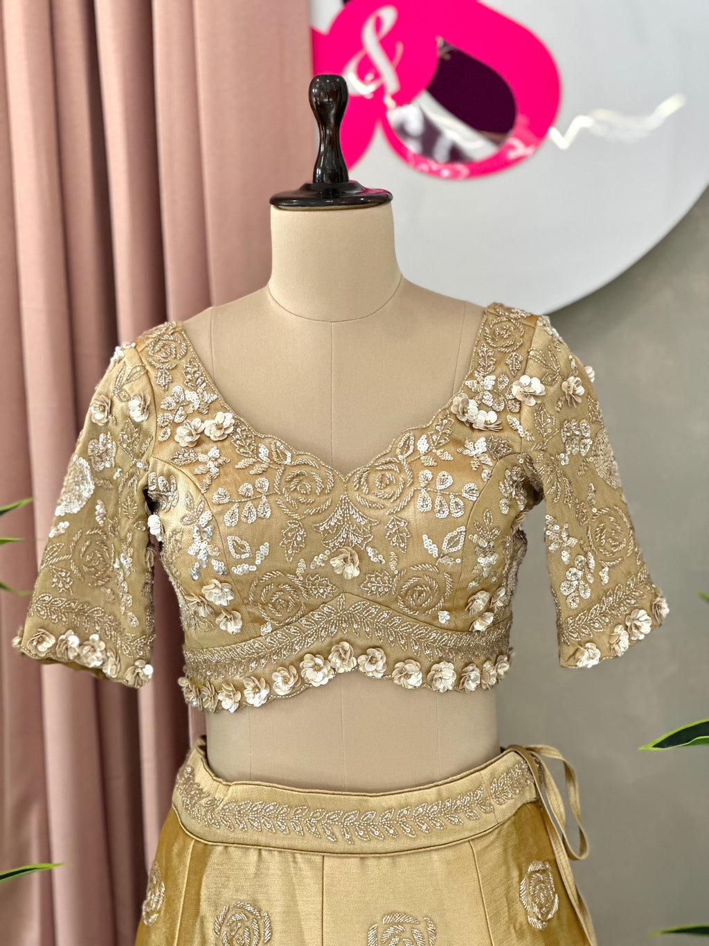 The Golden Grace Designer Lehenga