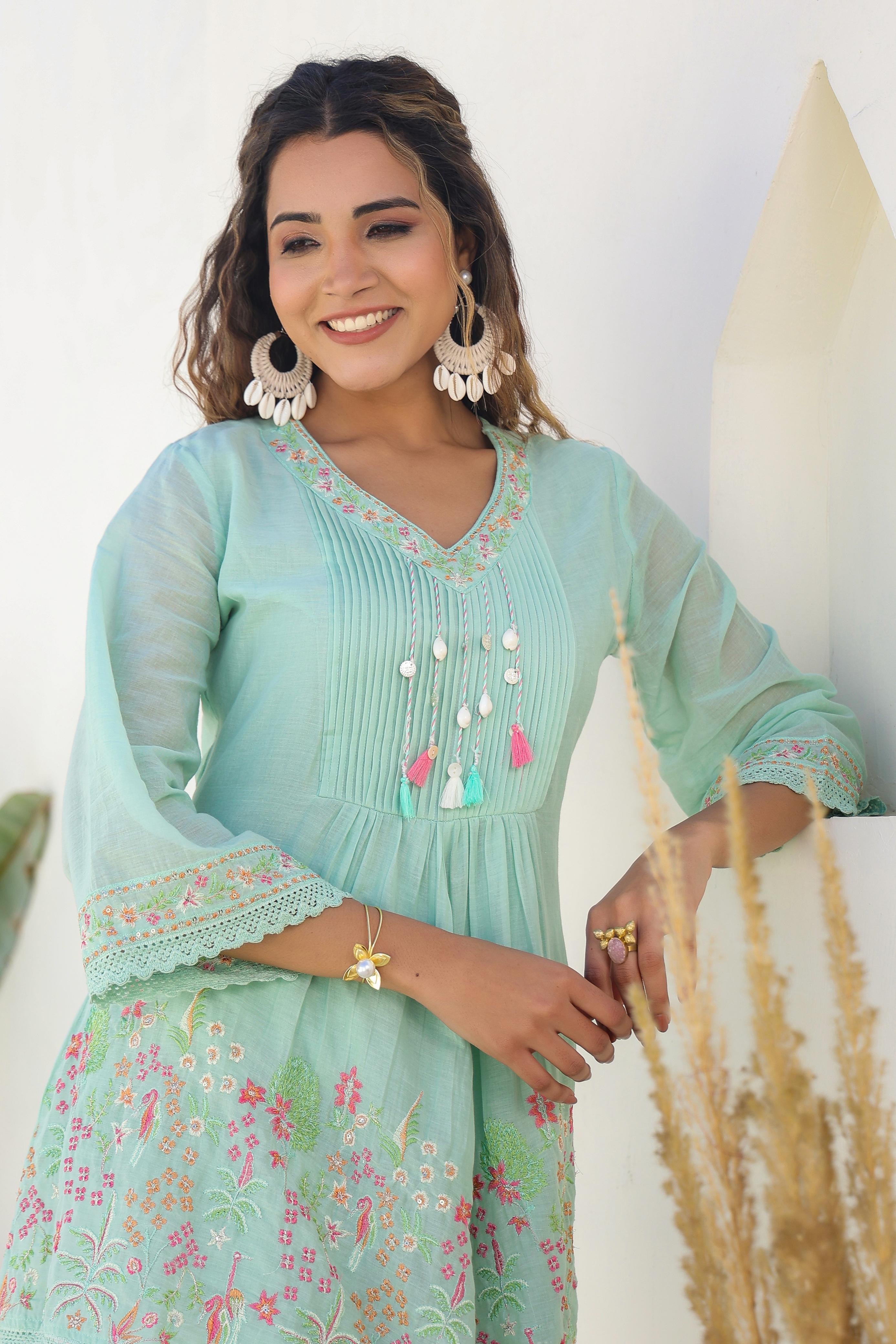 TRENDY EMBROIDERED CO-ORD SET