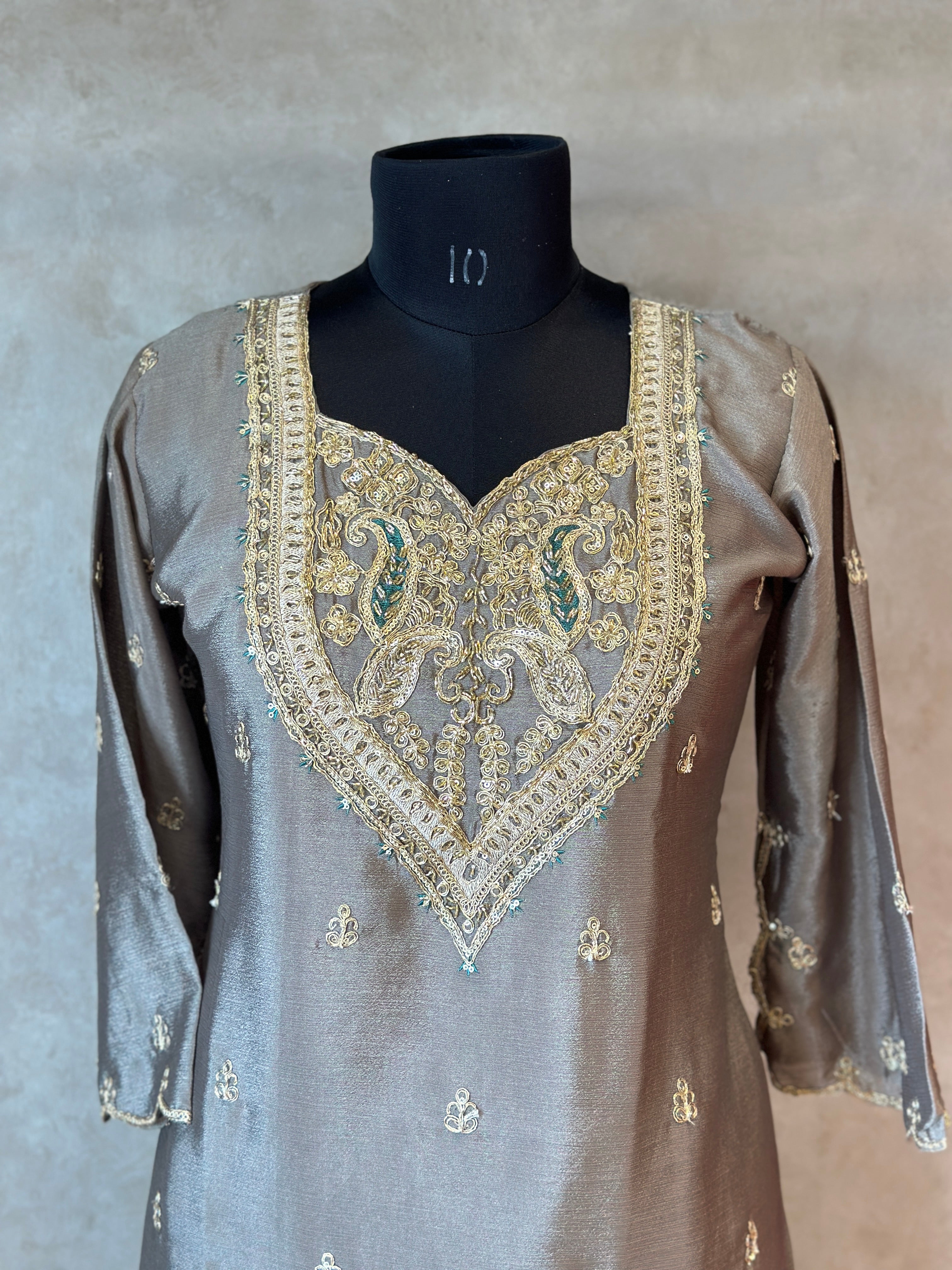 🌷🦋BEAUTIFUL HANDWORK PLAZO SET IN TWO SHADES 🦋🌷