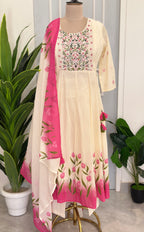Premium Hand Painted & Embroidered Suit Set