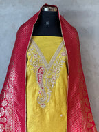 PURE ORGANZA HANDWORK SUIT SET