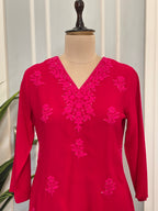 Women's Premium Straight Kurta Palazzo Set